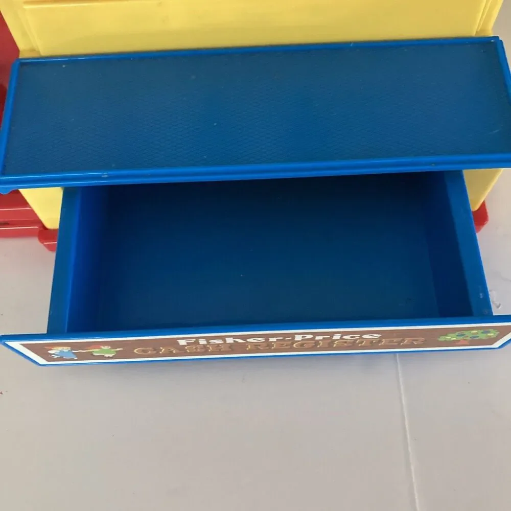 Fisher-Price Classics Cash Register Tested Working Toy Pretend Play 2002 Vintage